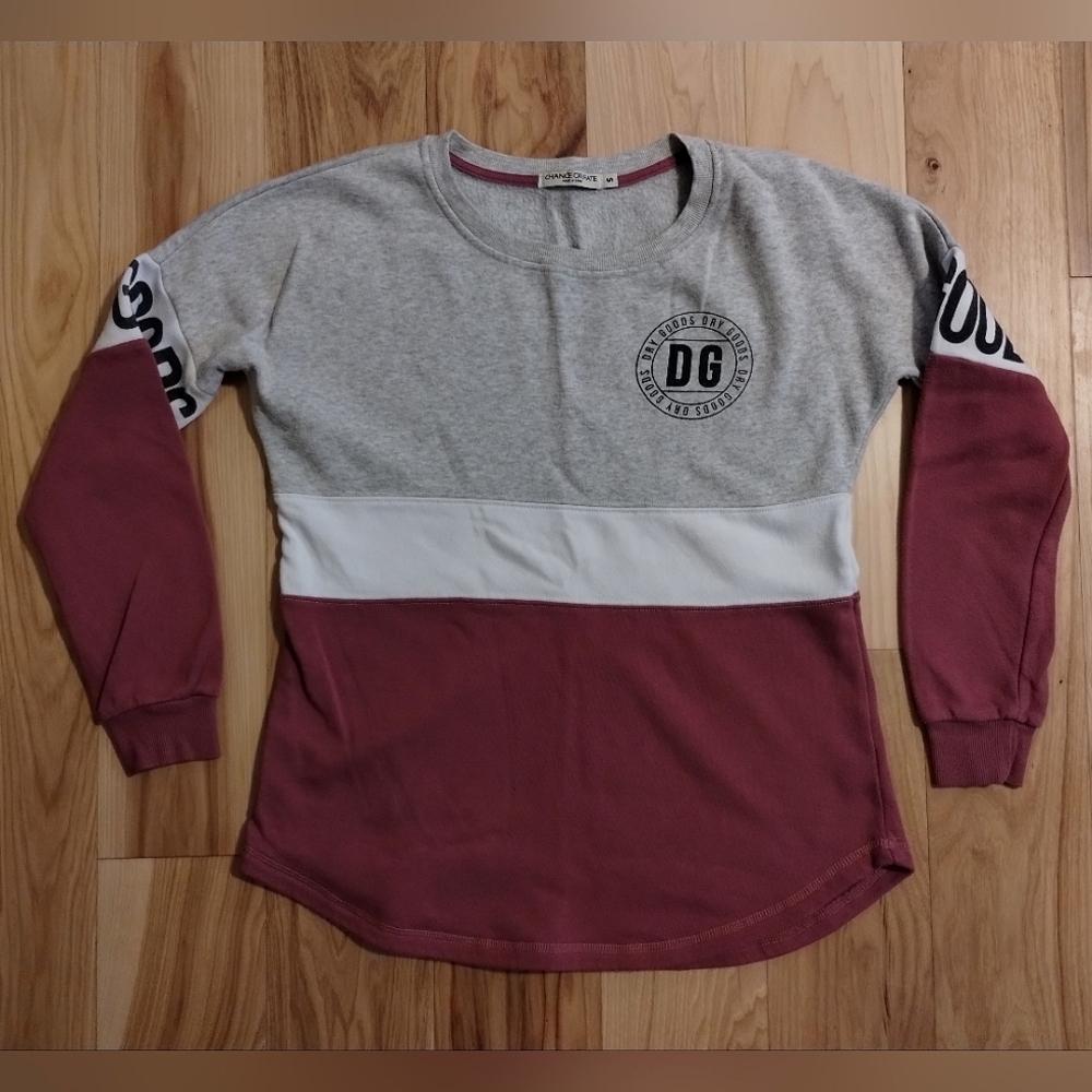 Chance or fate dry goods colorblock crew neck sweater